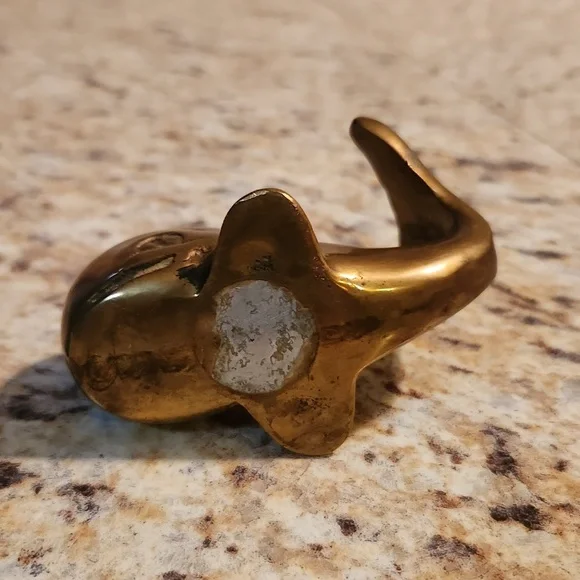 Vintage Brass Whale - Picture 5 of 7